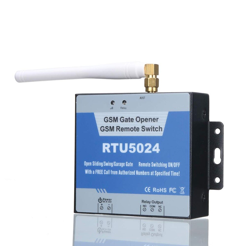 Interruptor de relé para Abrir Puerta GSM, portero automático inalámbrico, Control remoto, Kit de acceso a puerta por llamada gratuita, 850/900/1800/1900MHz, RTU5024