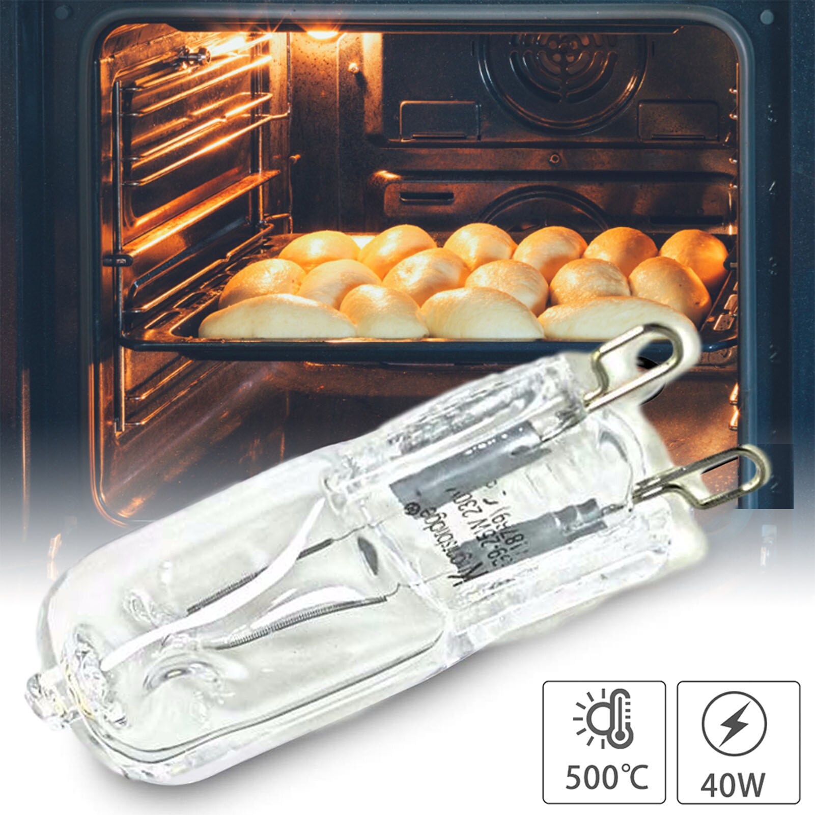 40W G9 Oven Licht Hittebestendige Duurzaam Halogeen Lamp Voor Koelkasten Ovens Fans 220-240V/ 110-130V 1Pcs