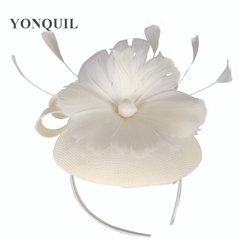 Fascinator Hoed - Veer Bloem Hoofdband Clip - 18cm - Vintage Klassieke Stijl - Dames Bruiloft Accessoire