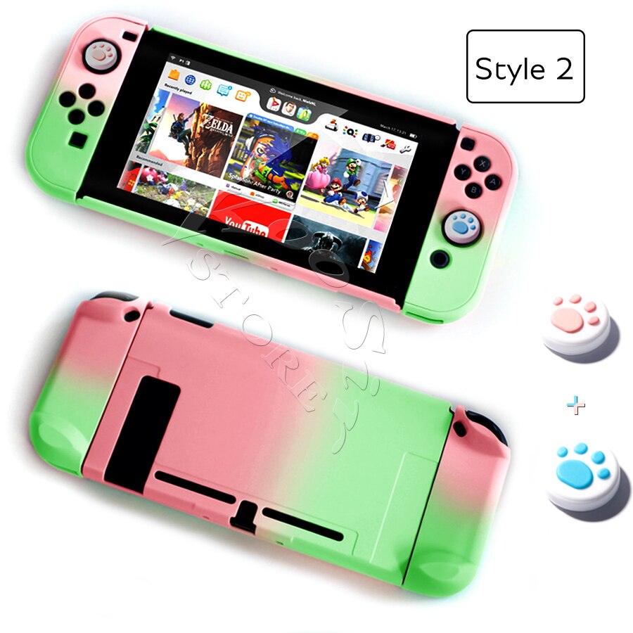 Funda desmontable bonita para Nintendo Switch, funda estilo bolso de piel dura con carcasa rosa para Nintendo Switch y Joy-con