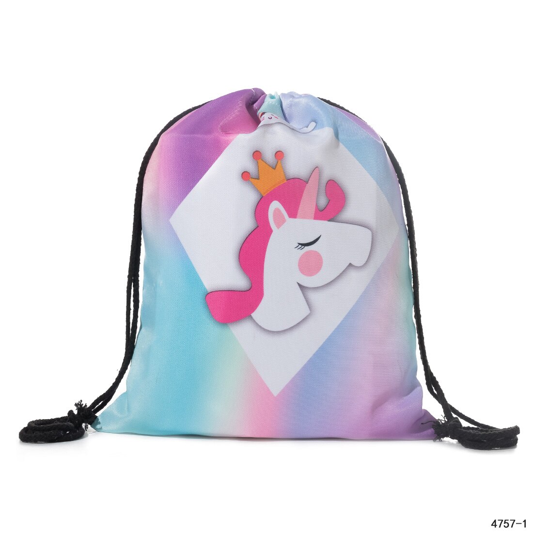 Utskrift snøre ryggsekk snøre ryggsekk mochila reise snøre bag liten skolesekk billig søt snøring ryggsekk: 4757-1