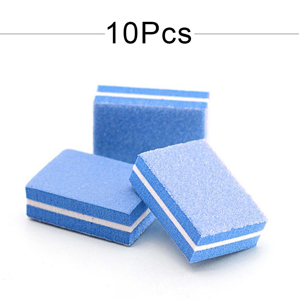 Mini bloques de limado de uñas para manicura , bloque de pulido de uñas de esponja colorida, lijado 100/180, 10/25/50 piezas: Gris oscuro