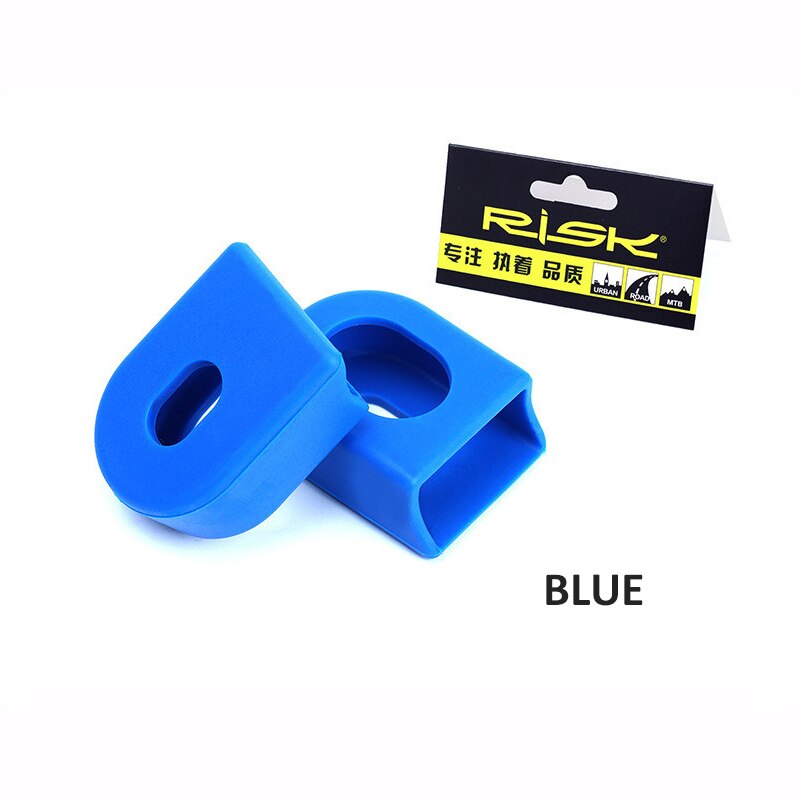 Protector de silicona para manivela de bicicleta, de caucho, para brazo de bielas, para SLX XT XTR, accesorio antipolvo: Blue