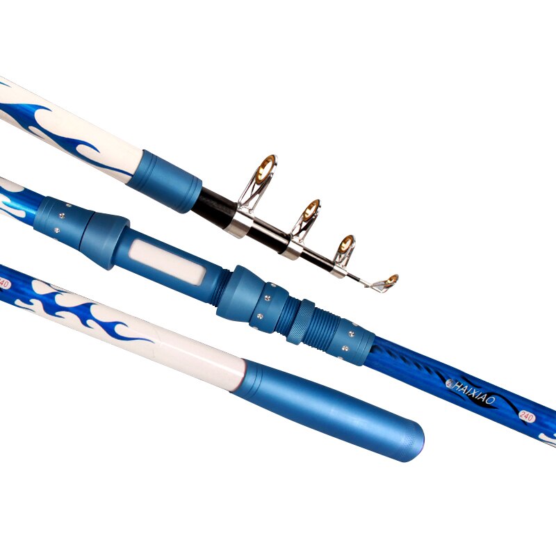 ZXZ Telescopic Fishing Rod 2.1M 2.4M 2.7M 3M High Hardness Fishing Rod Carbon Material Strong Throw Pole Fishing Gear
