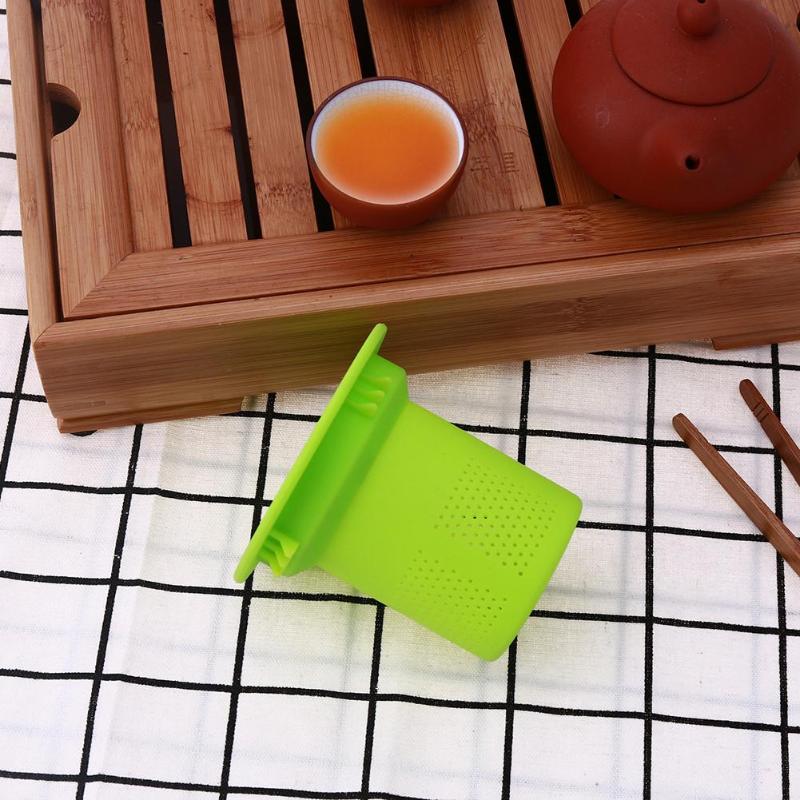 Herbruikbare Thee Filter Siliconen Loose Tea Leaf Spice Filter Mesh Thee-ei Thee Spice Zeef Drinkware Keuken Accessoires
