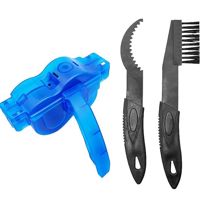 Bike Chain Washer Cleaner Set Ketting Box Mountainbike Accessoires Onderhoud Tool Reinigingsborstel: D