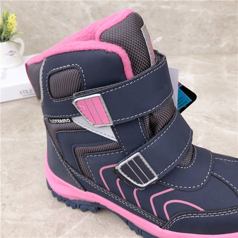 1 paar natuurlijke wol Meisje Winter warme Waterdichte Snowboots, kids Leer Ski kinderen Laarzen-40 of-30 graden