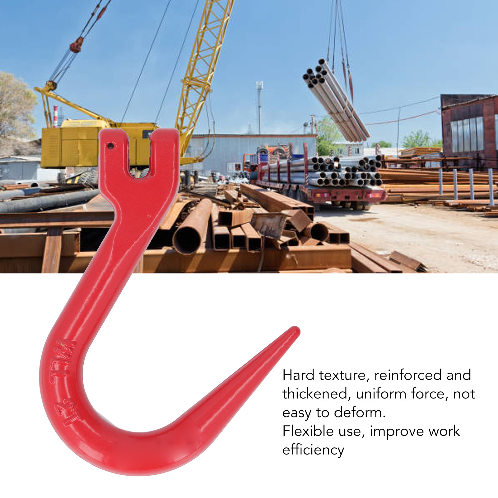 Alloy Steel Large Opening Lifting Hook 2T Bearing Slide Lock Crane Hoist Hook for Construction Engineering Lifting Hook