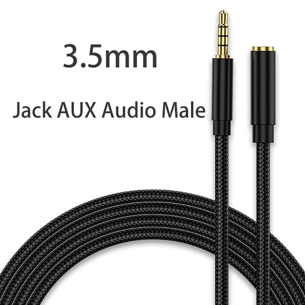 3.5mm kabel audio Jacek AUX robić słuchawki robić komputera męskich i żeńskich przedłużacz głośników przedłużacz kabla AUX HiFi: szary