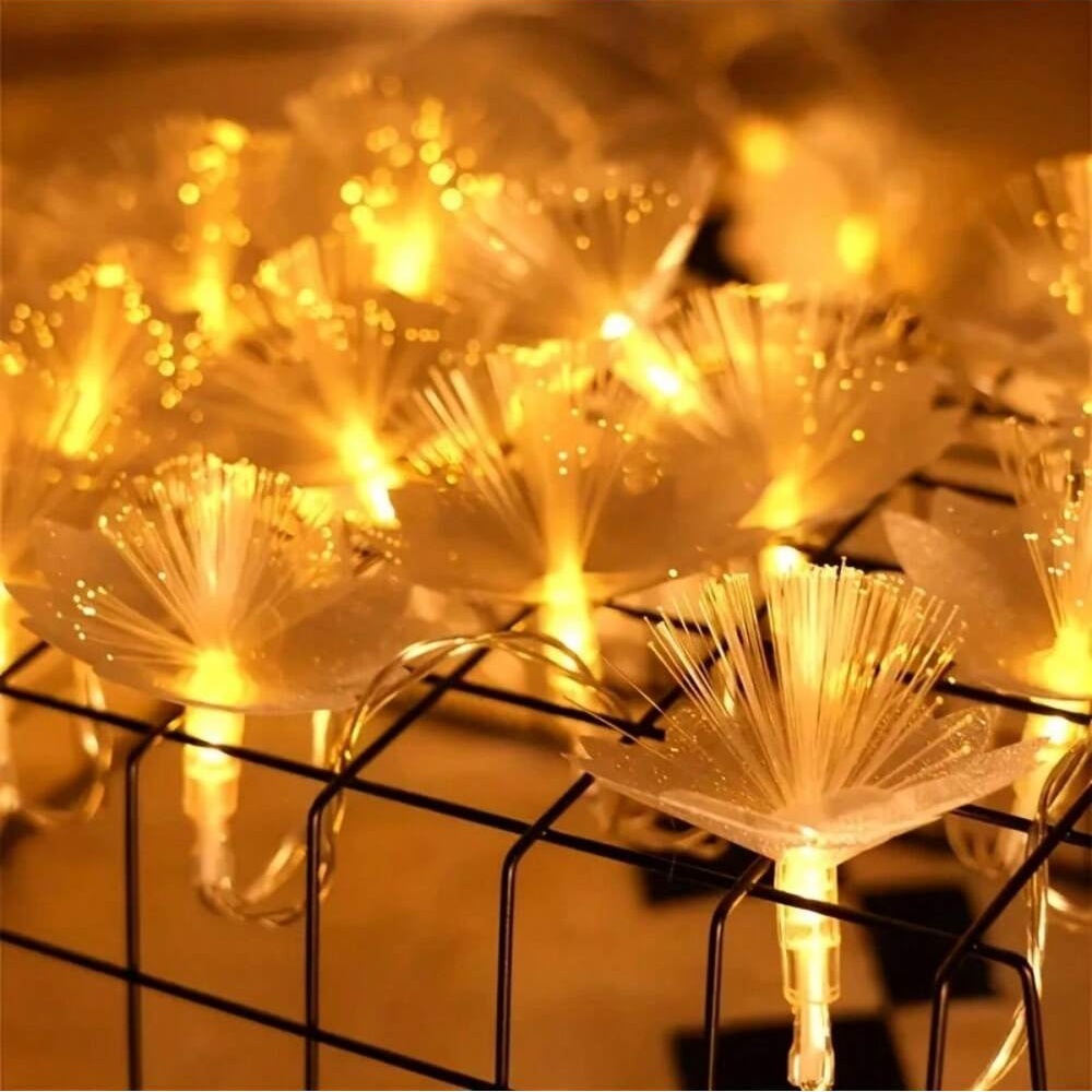 1PC 1,5M10LED/3M20LED knstliche faseroptik blume ...  Grandado
