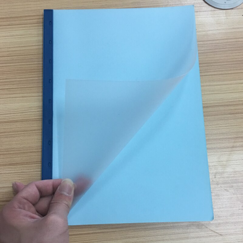 2pcs A4 Plastic Matte Binding Film Translucent PP Binding Covers Office Supplies Product Brochure Covers Document Data Cover