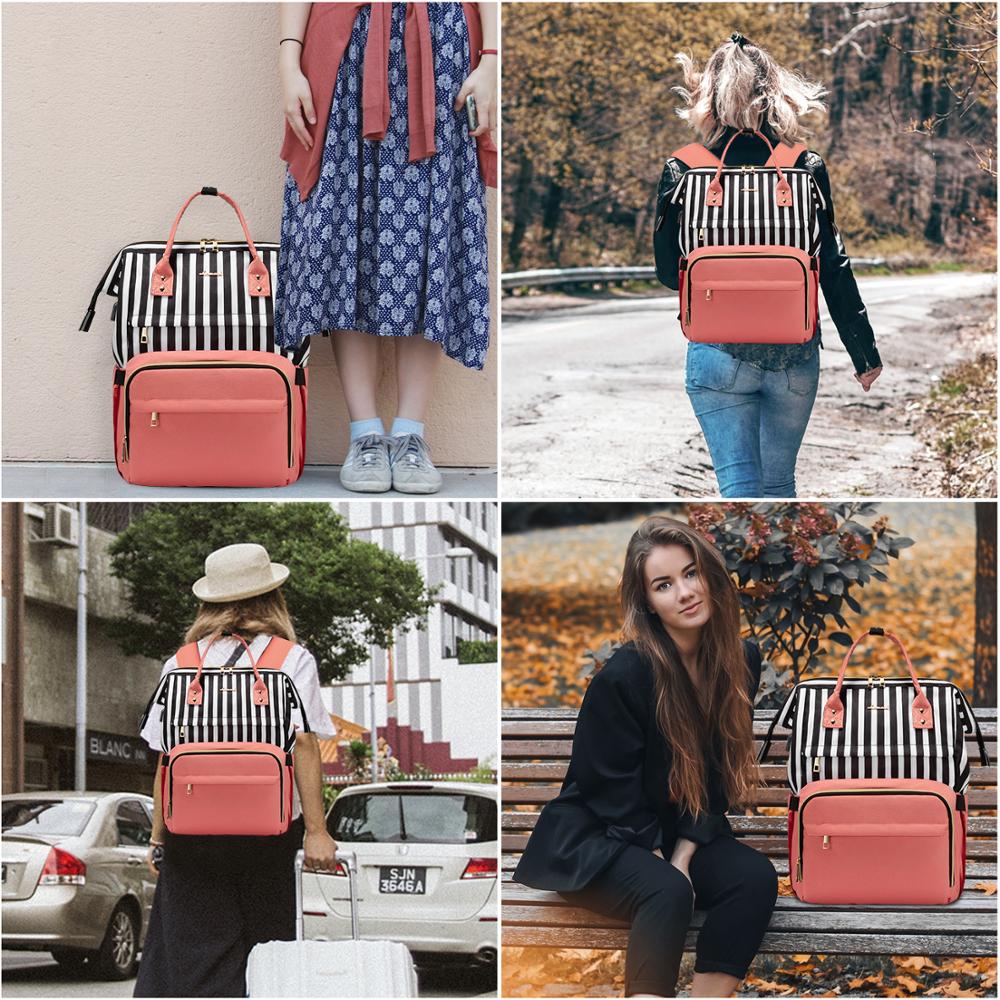 LOVEVOOK women bag laptop backpacks multifunctional canvas backpacks unisex waterproof anti-thieft backpacks for school/work