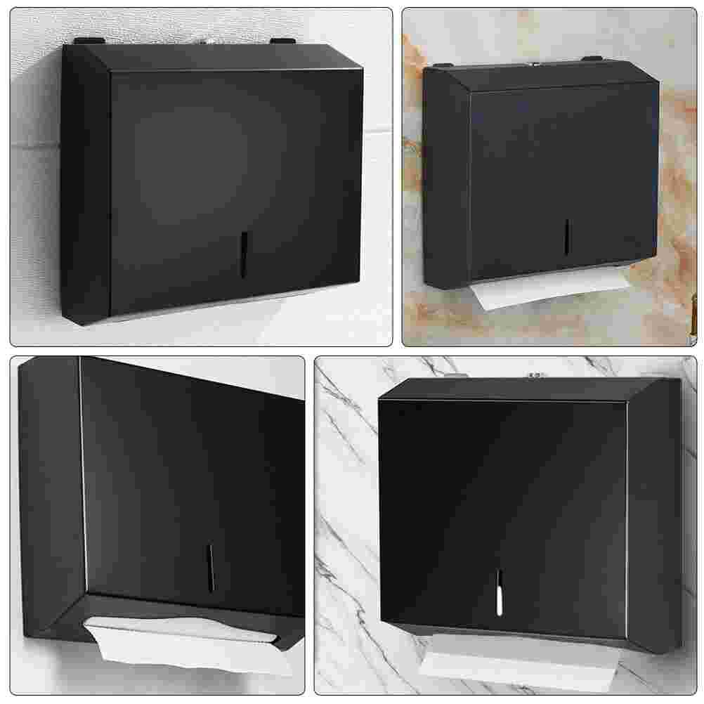 1pc Hand Towel Holder Stainless Steel Tissue Shelf for Bathroom Toilt