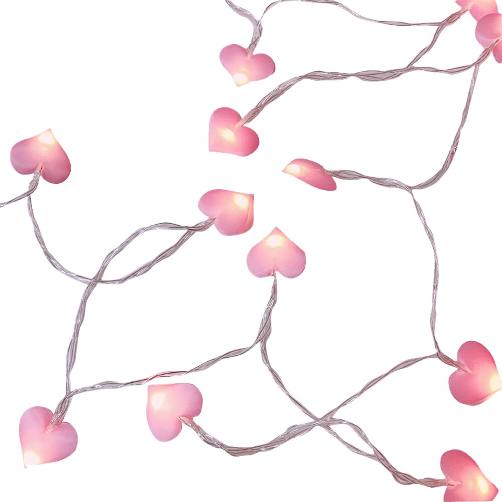 1 stk fairy lights love heart string lights for bursdagsfest bryllup dekorasjon: 2a / Pk