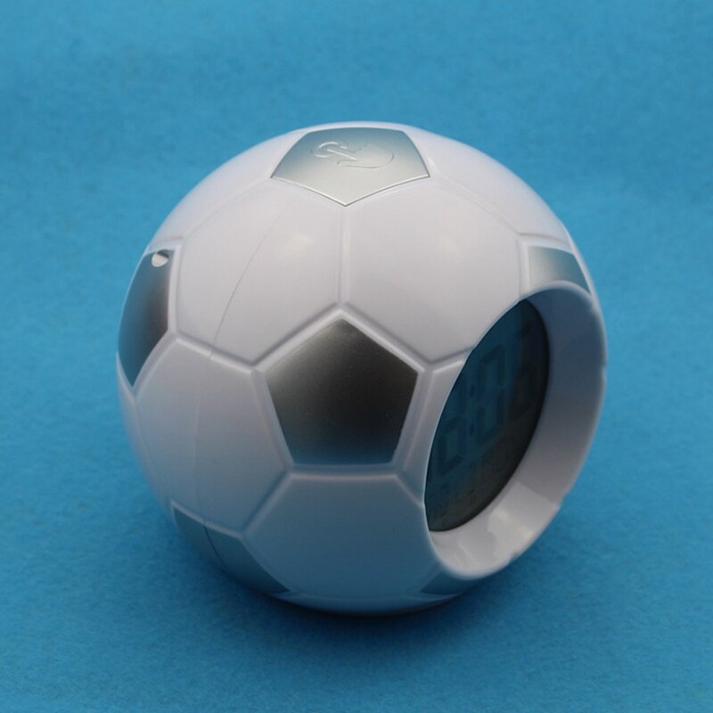 Night Light with Football Clock Digital Back Light Table Lamps Desk Soccer Alarm Clock for Bedroom Lighting Lamps