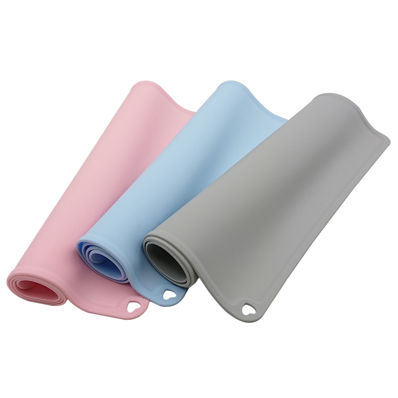 Waterproof Non-slip Pet Mat for cat Color Silicone Pet Food Mat Pet Bowl Drinking Water Pad Dog Feeding Mat Easy Clean