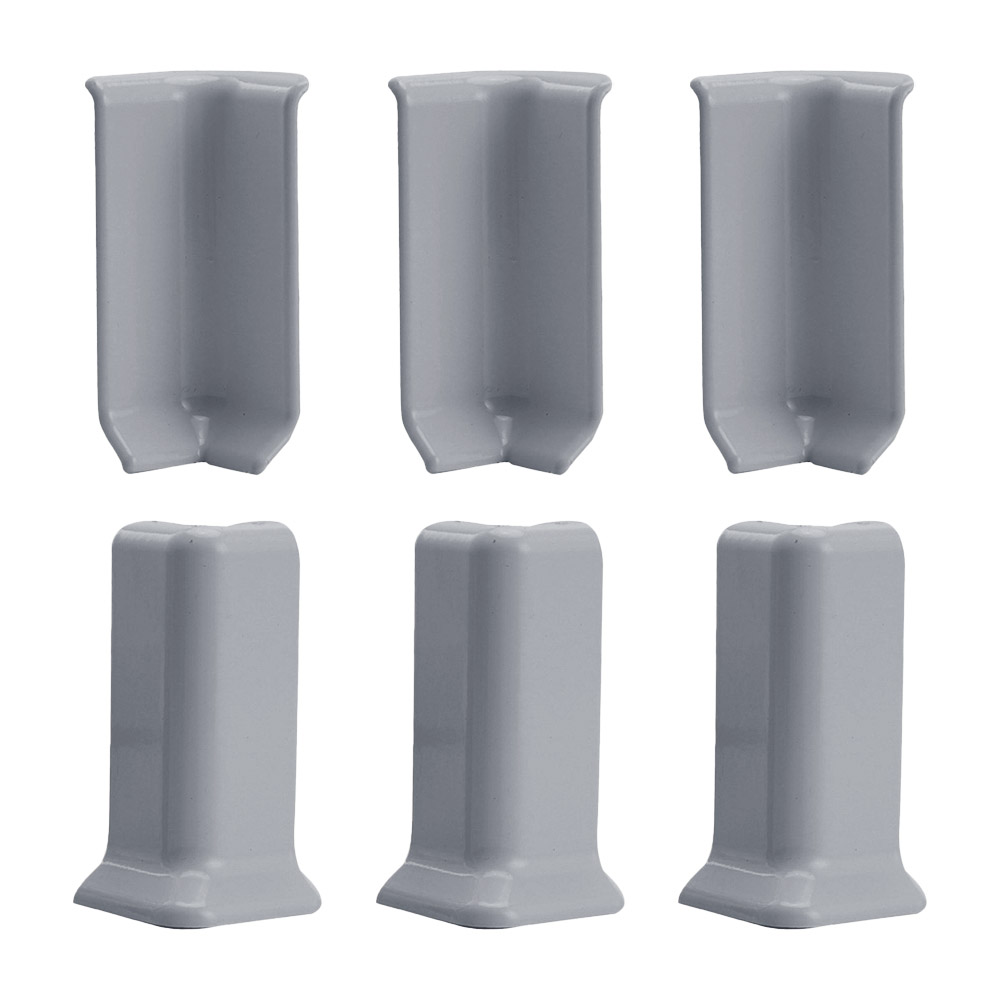 Plint hoekblokken voor 10 cm hoogte plint muurbasis hoekbekleding afdichtingsstrips accessoires: Sky Blue