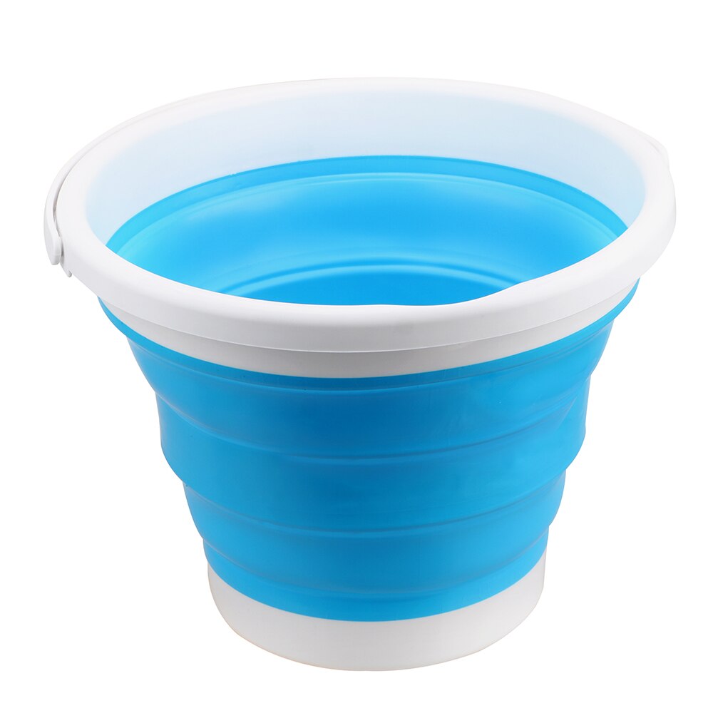 Car Wash Bucket for Tourism Outdoor Fishing Camping Portable Save Space Round Bathroom Kitchen Bucket Foldable Bucket