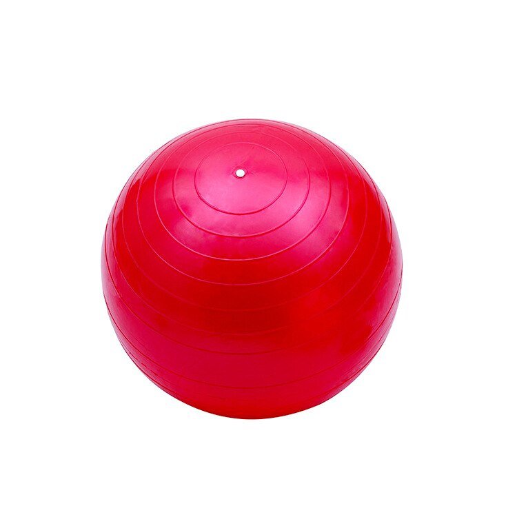 45 cm pvc træning fitness bold yoga fit-bold træningsbolde 5 farver pilates bold øvelser hjemme øvelse  t28 høj kvalitet: Rød
