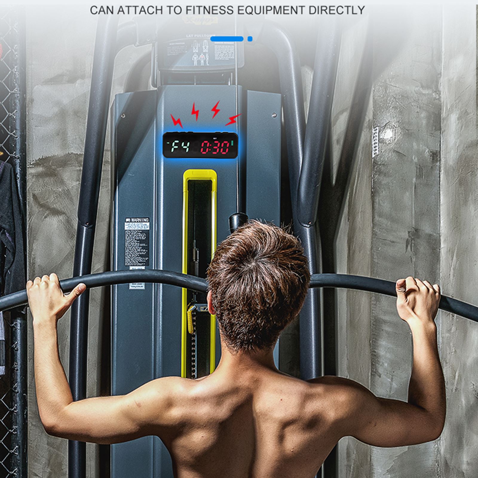 Gym Timer LED Fitness Interval Timer with Magnetic Back Count Down/Up Clock for Home Gym Outdoor Workout