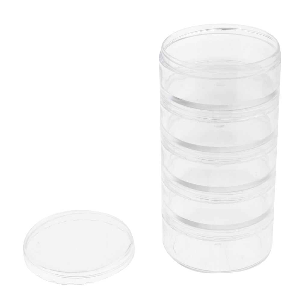 5 lege make-up potjes poeder crème monster nail art cosmetica potje opbergdoos 70ml