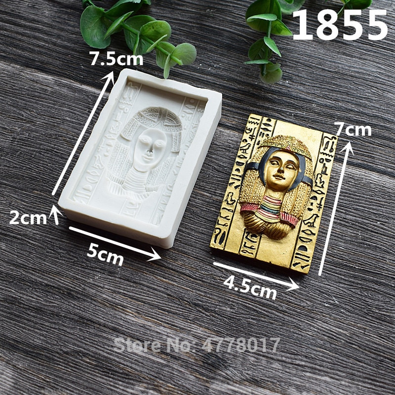 Mummy crystal coffin Epoxy mold Molds for plaster Ancient Egyptian Pharaoh mold Goddess Soap Clay Gypsum diy silicone mold: D-mold