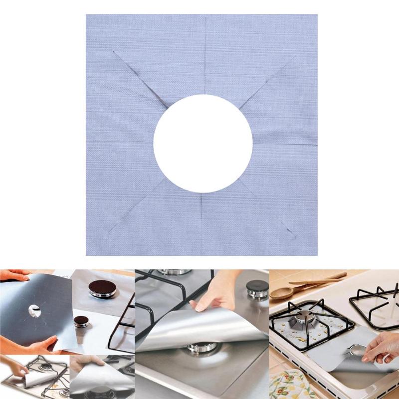 1/2/4pz Proteggi Stufa A gas Stufa A gas Protezioni Riutilizzabile Stufa A gas Foglio Pulito Zerbino Fodera protezione Zerbino Cucina di Accesso