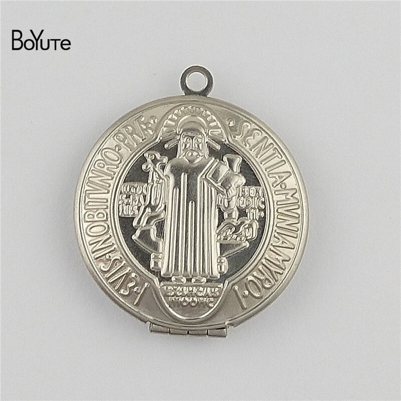 BoYuTe Aankomen Rvs Sieraden Hanger Ronde 31MM Memory Gebed Medaillon Foto Medaillon Hanger: Locket 3