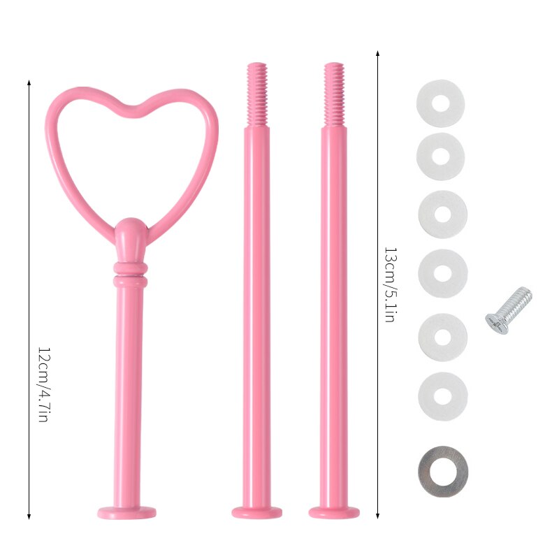 Vierkante Ronde Liefde Hartvormige Cake Drie-Layer Beugel Hars Lade Diy Siliconen Mal Coaster Epoxyhars Mal accessoires Kit: 9