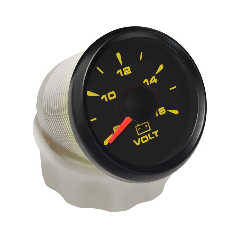 52Mm Voltmeter Volt Gauge Meter 12V 24V Voor Auto Boot Met 8 Kleuren Backlights