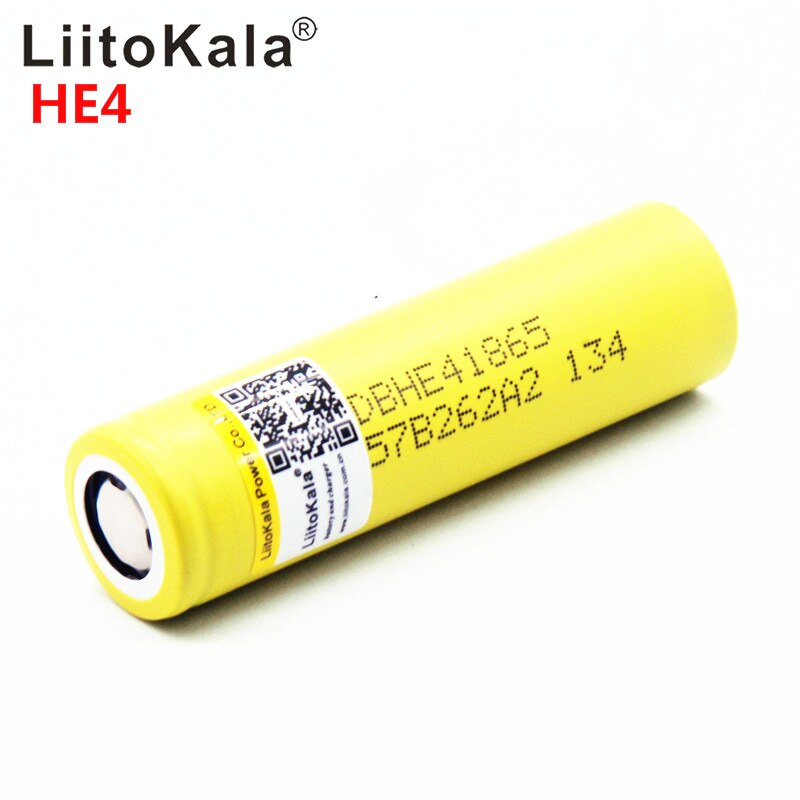 100% Originele Liitokala Voor HE4 18650 2500 Mah 20A 18650 Li-Ion Oplaadbare Batterij Power Veilige Batterij Voor Ecig/Scooter