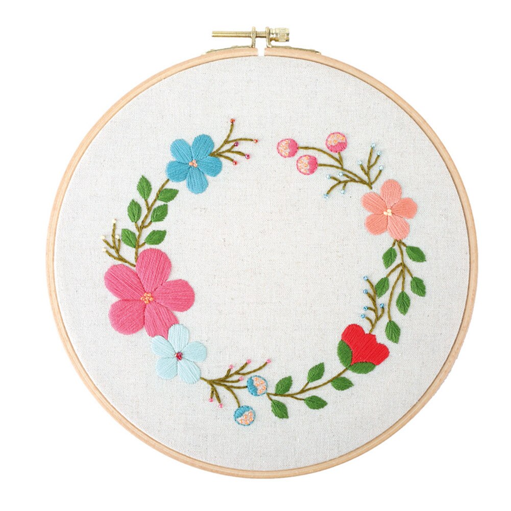 Handwerk Diy Stempel Bloem Pauw Handwerken Diy Katoenen Draad Borduurwerk Ingelijst Borduurwerk Kit Handwerken Craft: F