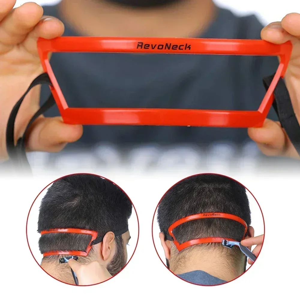 Règle de coupe de cheveux, Guide de décolleté, façonnage, modèle de barbe, peigne, pochoir de cou, styliste arrière, règle de cou pour hommes, accessoire de barbier