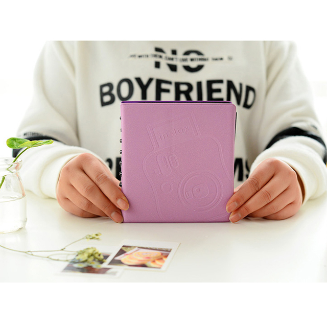 3 Inch Mini Fotoalbum 68 Zakken Fotoalbum Voor Fujifilm Instax Mini 12/11/7/40/90 Instax Mini Film Papier Macaron Kleur Album: Black