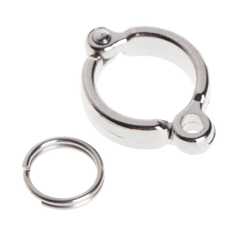 Bird Foot Ring Alloy Leg Rings Active Opening Metal Clips for Parrot Pigeon Finch Dove Outdoor Flying Multiple Sizes: 6