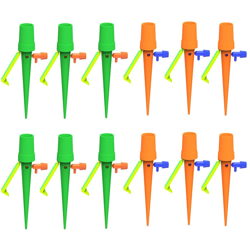 4/10/12pcs Automatic Drip Watering Irrigation Tool Kits Indoor System Houseplant Spikes For Gardening Plant Potted: 12 Pcs