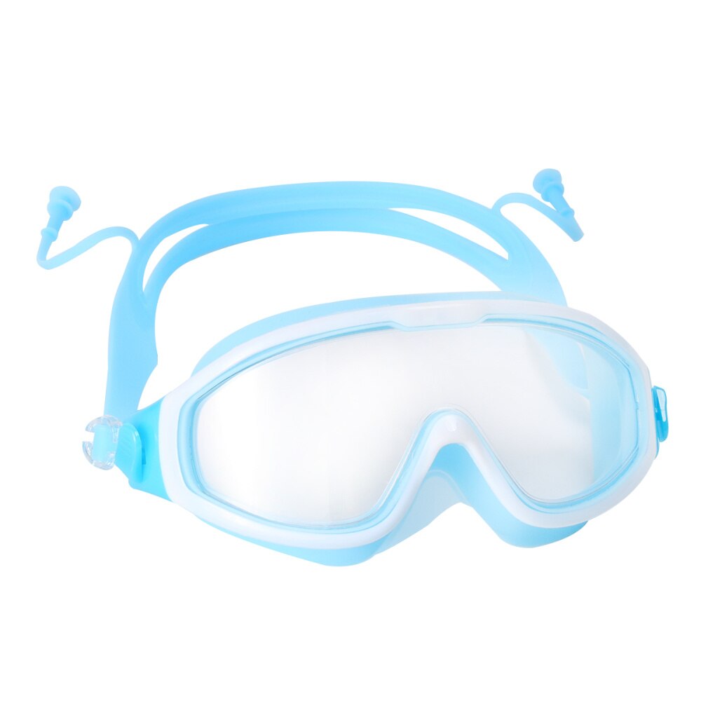 1pc beskyttelsesbriller svømmebriller vandtætte svømmebriller anti-tåge svømmebriller til svømning børnepool: Blå