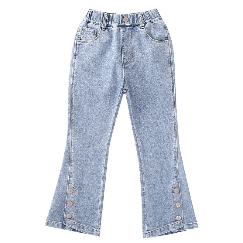 Pantalones vaqueros rectos de pierna ancha para niña Y niño, ropa informal de para adolescentes de 8, 9, 10, 12, 13 Y 14 años, primavera Y otoño