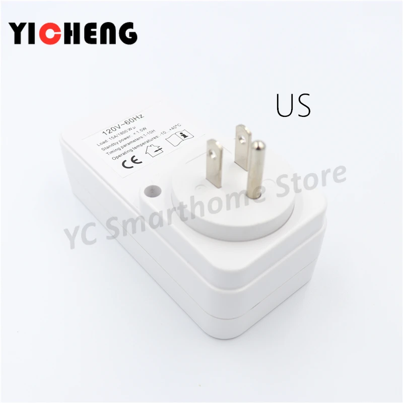 EU US UK countdown timer socket timer switch switch controller digital mini clock digital clock: Red