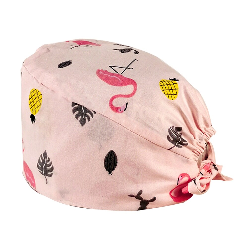 Cartoon Printing Verstelbare Ademend Scrub Cap Beauty Salon Lady Verpleging Cap Ziekenhuis Chirurgische Caps: 12032