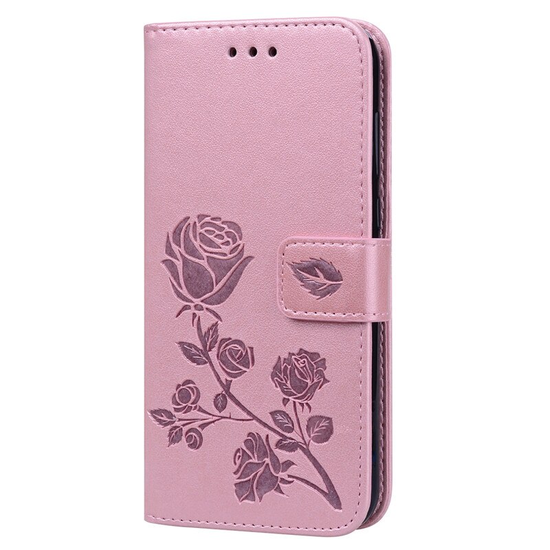 Huawei Y5 Case Luxury Leather Wallet Flip Case for Huawei Y5 Y 5 AMN-LX9 AMN-LX2 AMN-LX1 3D Flower Flip Case