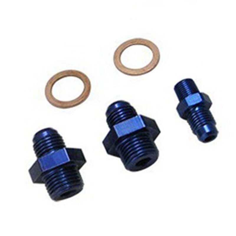 Car Turbo Aluminium Billet Top Feed Injector Fuel Rail Turbo Kit Blue for- 20V 1.8T