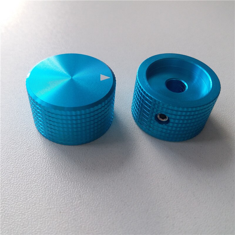 4pcs aluminum knob grid pineapple potentiometer knob 25*15.5*6mm potentiometer cap Volume knob switch silver/black/red amplifier