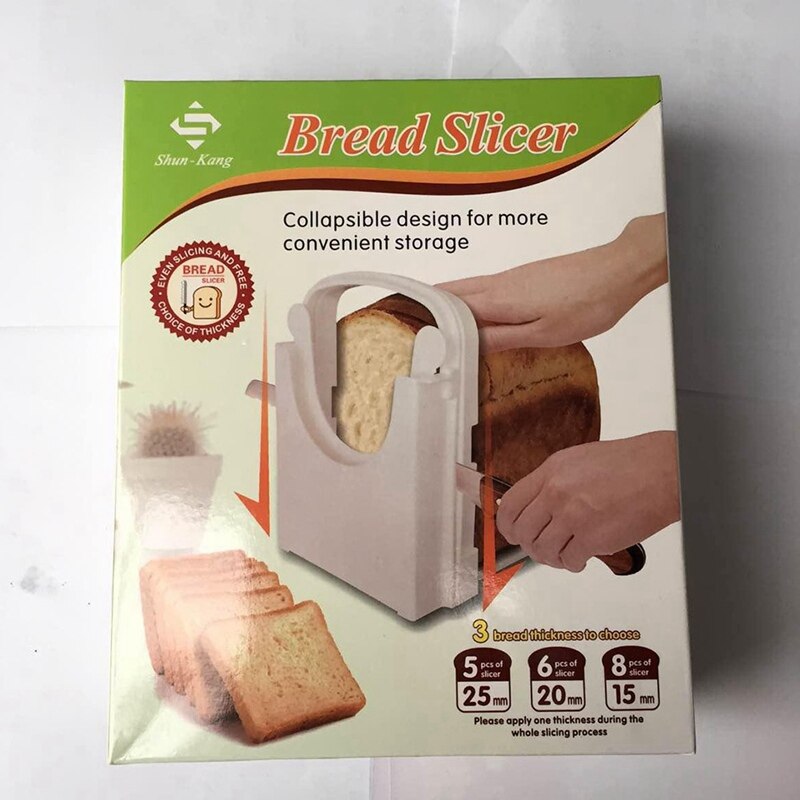 Broodsnijmachine Toast Slicer Toast Snijden Gids Opvouwbare En Verstelbare Handed Broodmachine Brood Maker Voor Zelfgemaakte Brood
