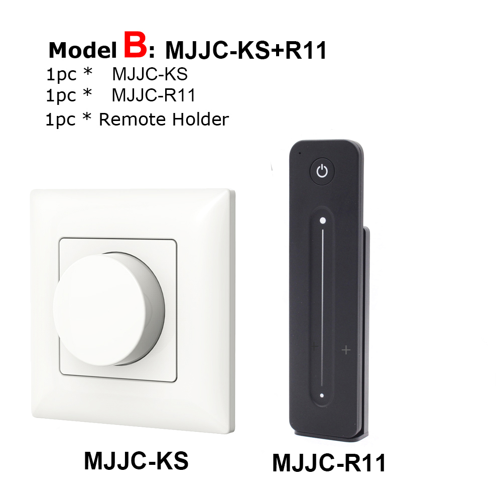 LED Dimmer 220V 230V 110V AC Wireless 2.4G RF Remote Controller Dimmable Wifi Smart LED Lamp Bulb Knob Triac Dimmer Light Switch: Model B