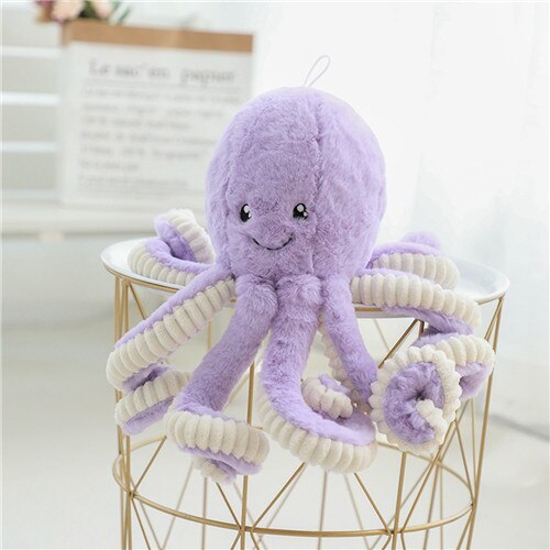 18-80 cm lindo pulpo juguetes de peluche pequeño colgante Mar Animales juguetes para niños bebé: 18cm / purple