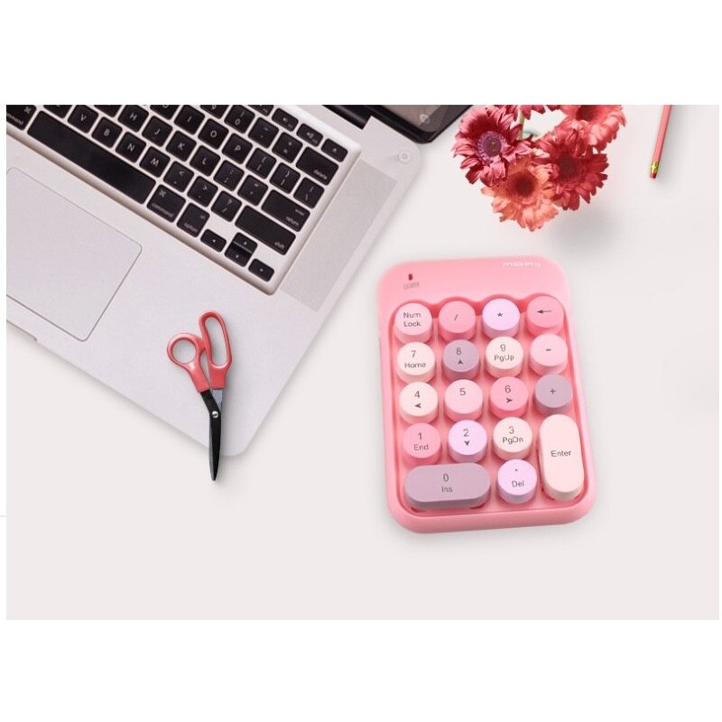 1pc Mini 2.4G Wireless Keyboard 18 Keys Numeric Keypad for Laptop Computer Digital Keyboard for PC Accounting Keyboard Makeup