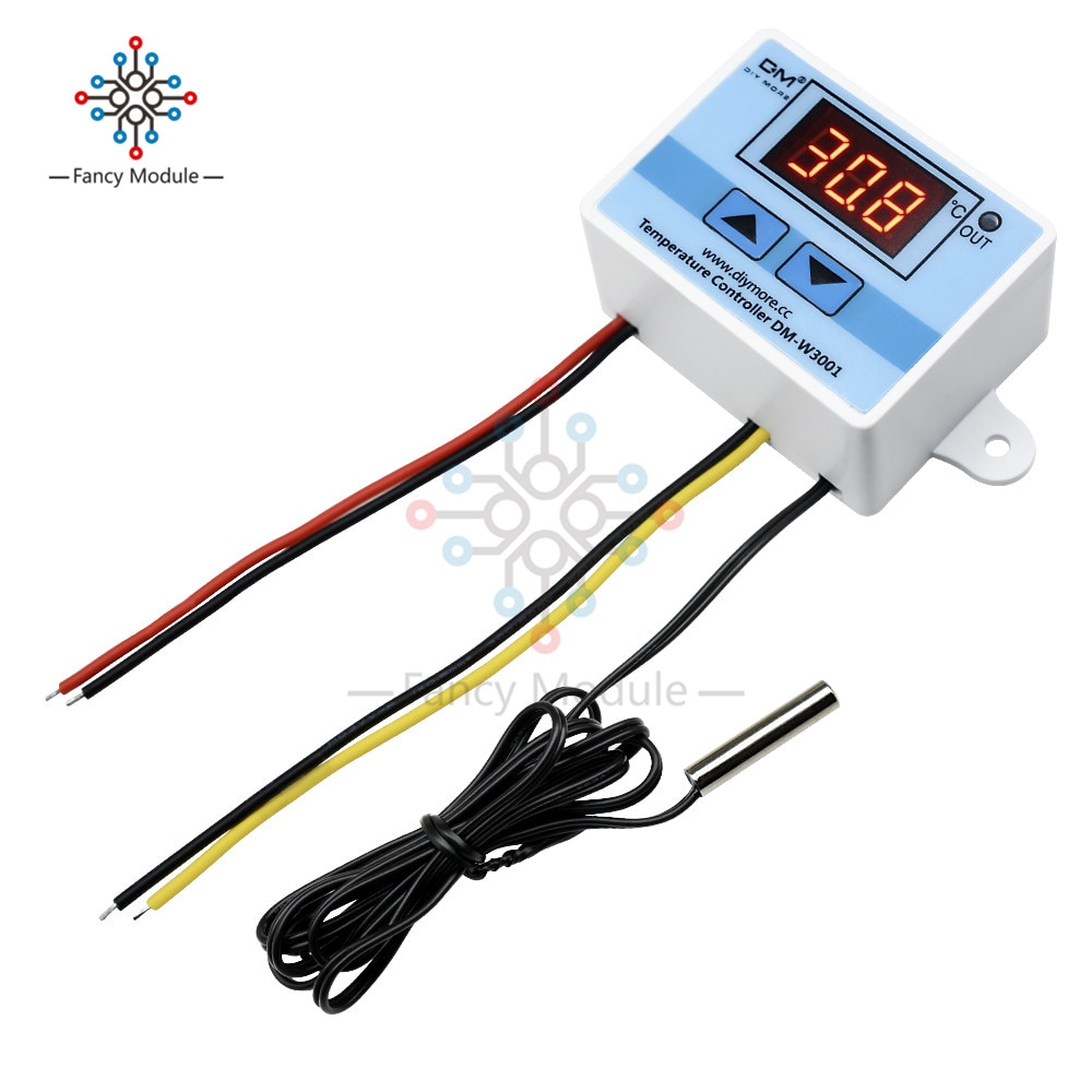 diymore DM-W3001 12V 24V 220V 10A Digital LED Temperature Controller Cool/Heat Switch /w NTC Thermostat Sensor Probe for Arduino