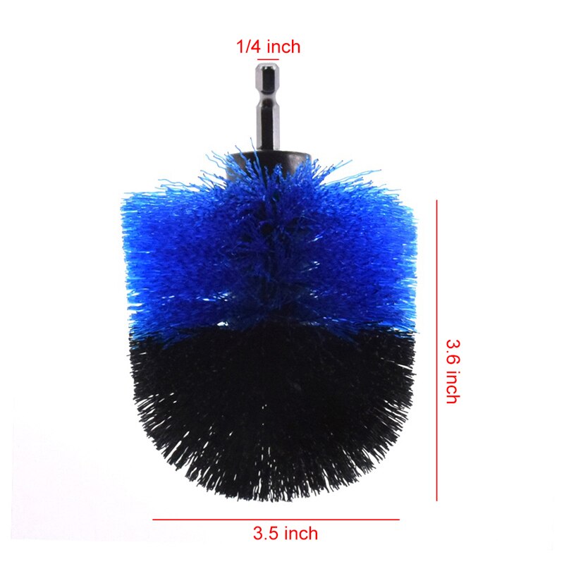 3pcs Power Scrubber Brush Set For Bathroom Cleaning Drill Scrubber Cordless Attachment Kit Power Scrub Tubs Baseboards Scourer: 1pcs 3.5inch blue