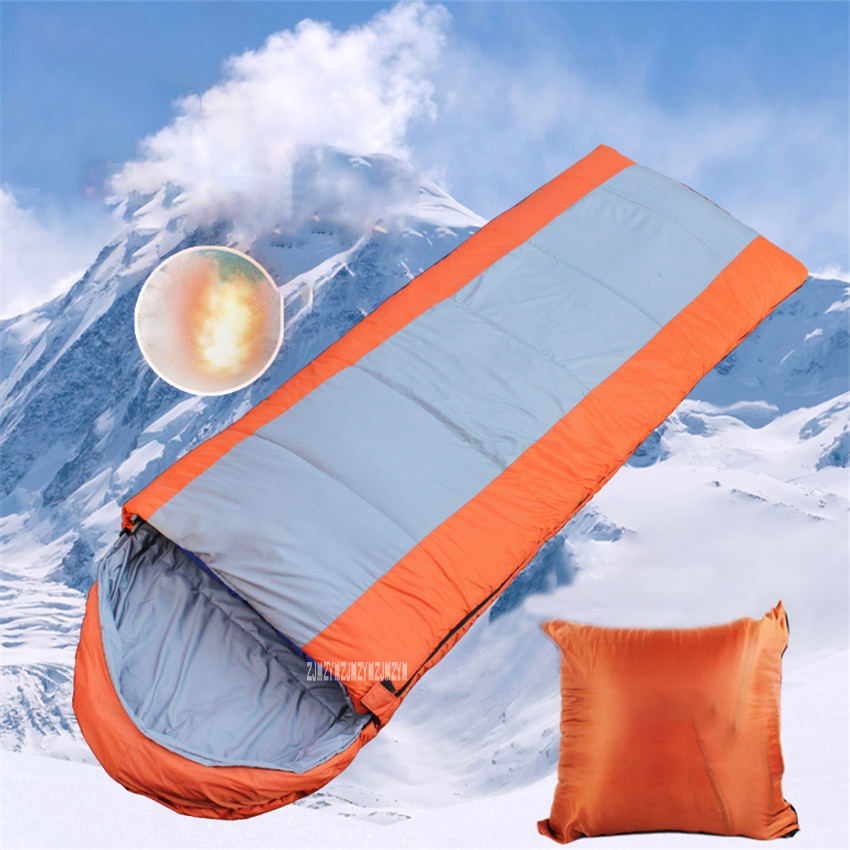 Multifunktionale Selbst-Fahren Reisen Schlafsack Umschlag Fahrzeug Schlafsack draussen Camping Winter Schlafsack: Orange
